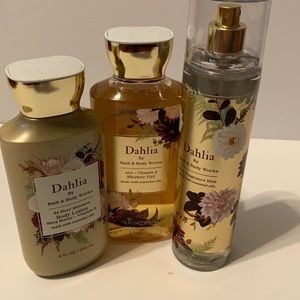Bath and Body Works NWT Dahlia Bundle